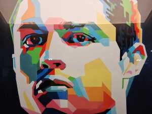 Pop Art reproduction print of Cristiano Ronaldo by Freddy Gomez - 2