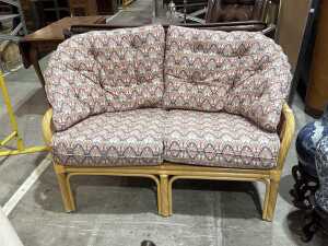 Garry Masters Rattan two-seater lounge