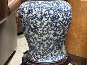 Chinese blue and white porcelain ginger jar - 2