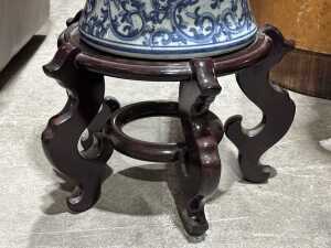 Chinese blue and white porcelain ginger jar - 4