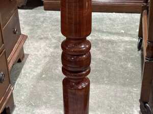 Stained timber pedestal stand - 3