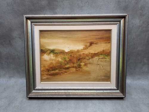 Norman Robins (1914-88), Quiet Water. Oil painting on board