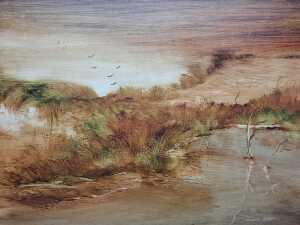Norman Robins (1914-88), Quiet Water. Oil painting on board - 2