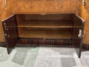 1950s Art Deco maple display cabinet - 3