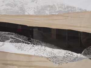 Artist unknown, Sidelines III. Framed print on paper - 2