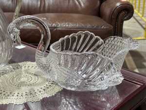 Two glass homewares including Bohemia crystal - 2