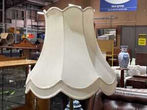 Ornate brass floor lamp - 2