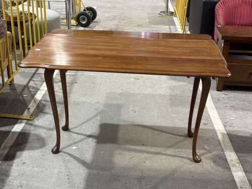 Timber drop-side dining table