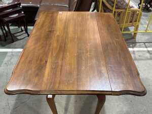 Timber drop-side dining table - 2