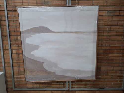 June Erica Vess, Coastal Contour 1. Framed print on canvas.