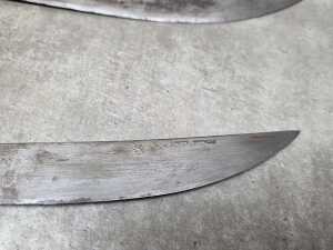 Group of Asian swords and knives. All in original sheaths. - 5