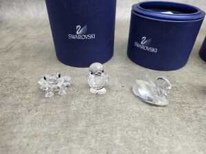 Miniature crystal figures including Swarovski Crystal animals - 2
