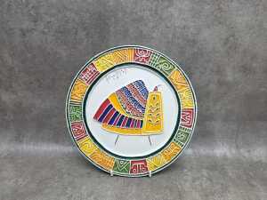 Mid-century Fernando Llort bird ceramic cabinet plate