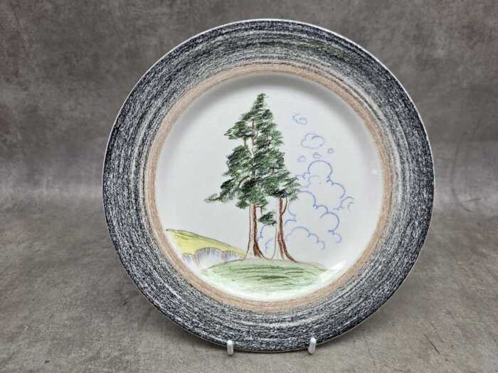 Clarice Cliff Bizarre ware plate A/F