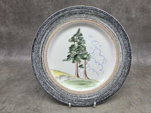 Clarice Cliff Bizarre ware plate A/F