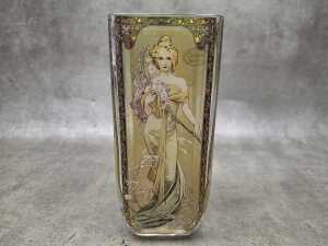 Goebel Alphonse Mucha's four seasons glass vase - 4