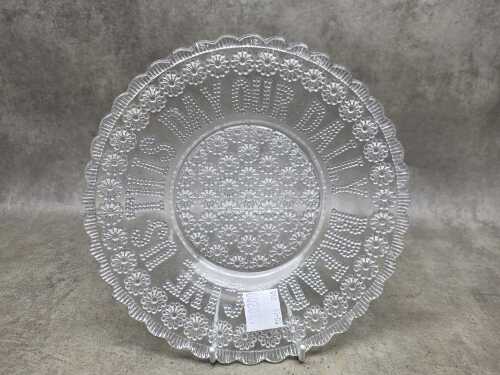 Davidson pressed glass 'Give Us Our daily Bread' plate