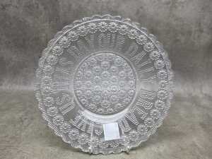 Davidson pressed glass 'Give Us Our daily Bread' plate