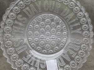 Davidson pressed glass 'Give Us Our daily Bread' plate - 2