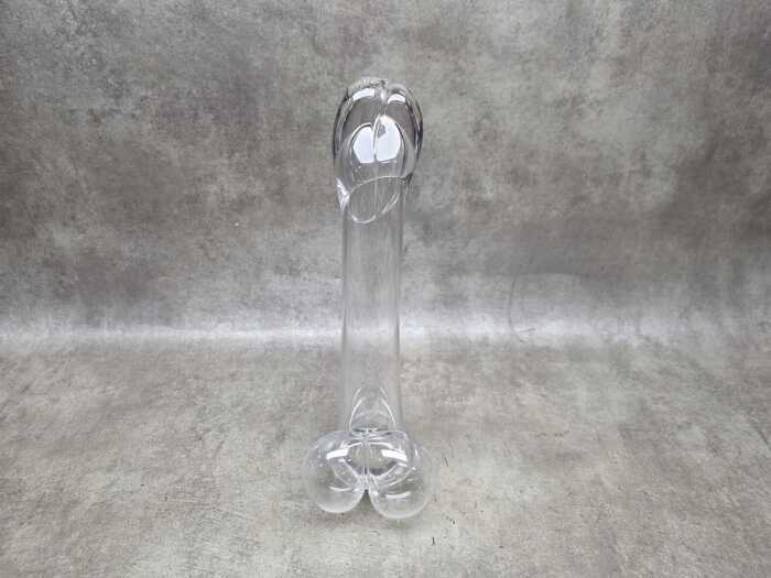 Custom-made Dartington crystal phallus