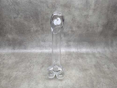 Custom-made Dartington crystal phallus