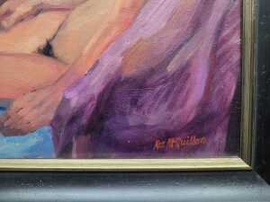 Roz McQuillan, Portrait of a Young Woman #2. Oil painting on board - 3