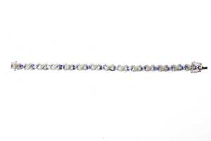 A tanzanite bracelet in sterling silver - 3
