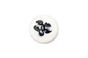 Collection of six pear cut sapphires