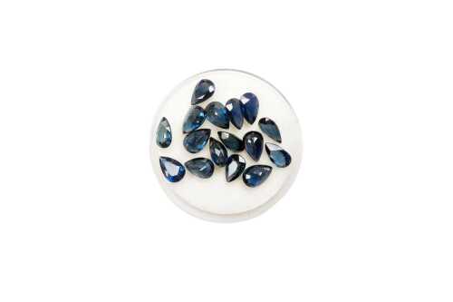 Collection of pear cut sapphires