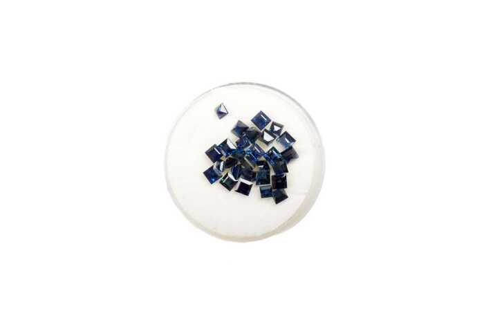 Collection of square cut sapphires