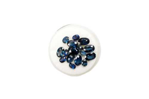 Collection of oval cut sapphires