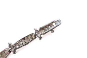 Two cubic zirconia bracelets in sterling silver - 3
