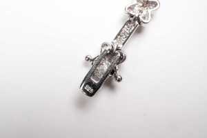 Two cubic zirconia bracelets in sterling silver - 5