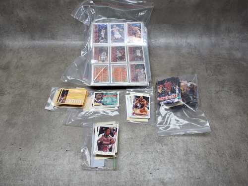 1990s NBA basketball trading cards, including Hoops