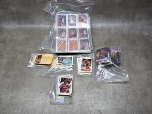 1990s NBA basketball trading cards, including Hoops