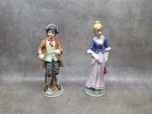 Assorted porcelain figures including pairs, bisque, etc - 3