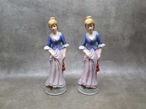 Assorted porcelain figures including pairs, Chinese, bisque, etc - 3
