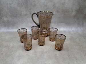 Retro coloured glass drinkware - 4