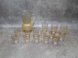 Retro coloured glass drinkware - 5