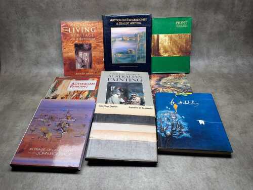 Australian art reference books, including John Borrack, Brett Whiteley