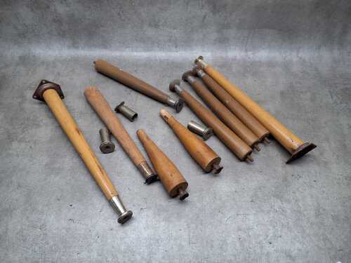 Vintage timber tapered furniture legs