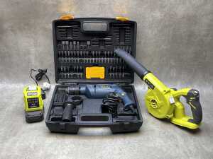 Ryobi 18v blower and GMC corded hammer drill