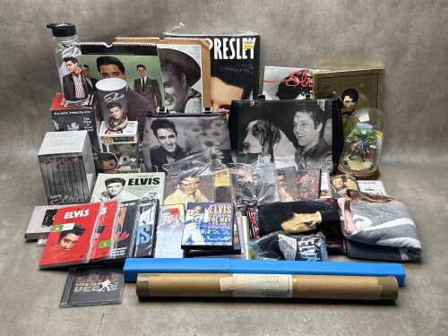 Collection of Elvis memorabilia
