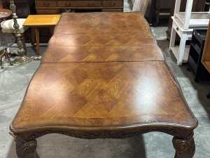 Timber extension dining table - 2