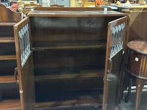 Art Deco leadlight display cabinet - 3