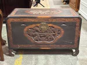 Camphor wood chest