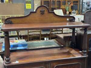 Victorian mahogany two-tier sideboard - 2