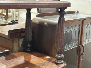 Victorian mahogany two-tier sideboard - 4