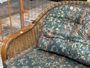 Rattan two-seater sofa with a coffee table - 3