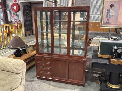 Chiswell mirror-backed display cabinet